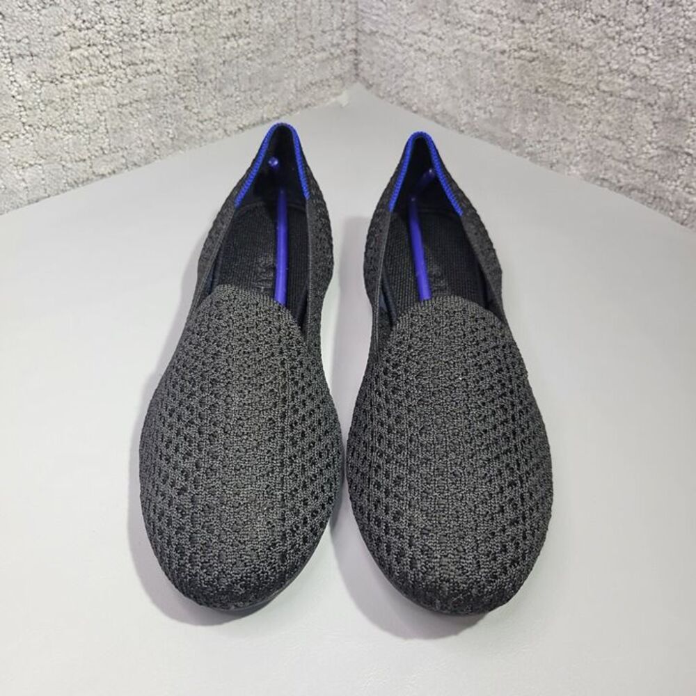 Rothy’s The Loafer Women's Size 10 Black Honeycomb Round Toe Slip On Shoes